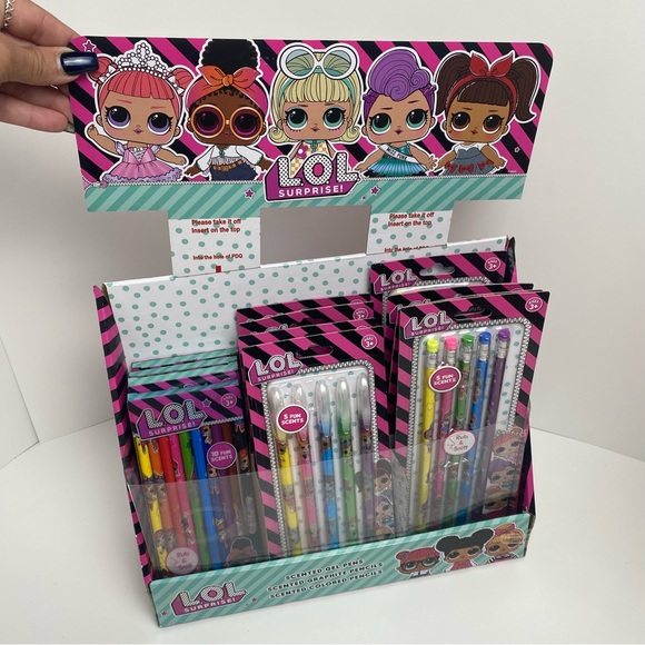 ENTIRE DISPLAY of LOL Scented Gel Pens & Pencils!! - Picture 9 of 11